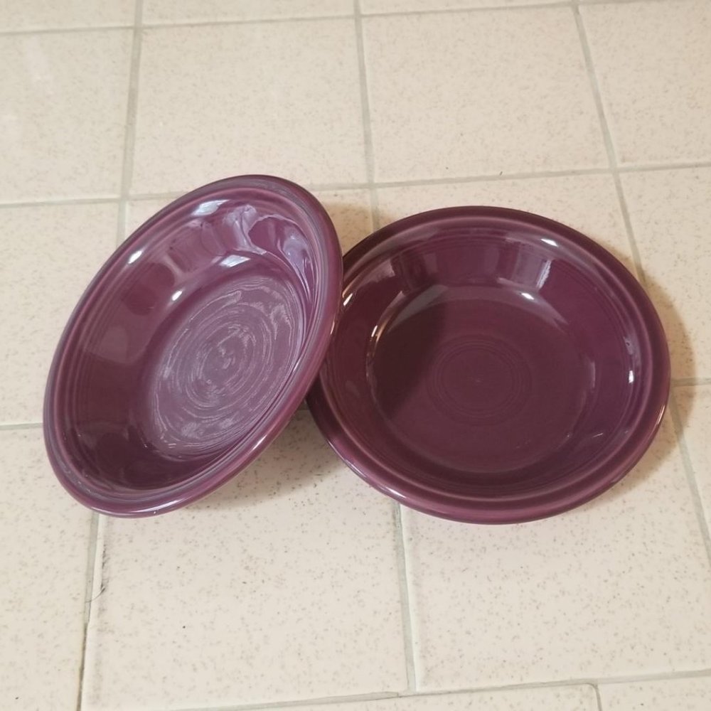 Set of 2 (two) Fiestaware Fruit Salsa Bowls 5 inch in Claret *DISCONTINUED*